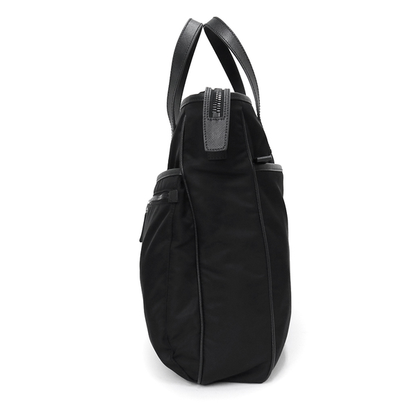 Prada Handbag Crossbody Tessuto Nylon Saffiano Leather Black - Picture 3 of 9